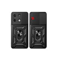 Newface Xiaomi Poco X6 Pro Kılıf Pars Lens Yüzüklü Silikon - Lacivert