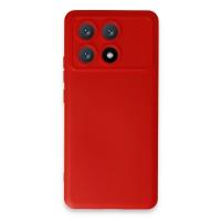 Newface Xiaomi Poco X6 Pro Kılıf Nano içi Kadife Silikon - Kırmızı