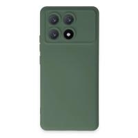 Newface Xiaomi Poco X6 Pro Kılıf Nano içi Kadife Silikon - Koyu Yeşil