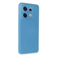 Newface Xiaomi Redmi Note 13 Pro 5G Kılıf Nano içi Kadife Silikon - Mavi