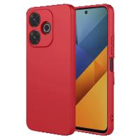 Newface Xiaomi Redmi 13 4G Kılıf Nano içi Kadife Silikon - Kırmızı