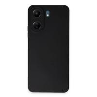 Newface Xiaomi Redmi 13C Kılıf Nano içi Kadife Silikon - Siyah
