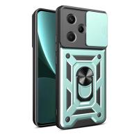 Newface Xiaomi Redmi Note 13 Pro Plus Kılıf Pars Lens Yüzüklü Silikon - Yeşil