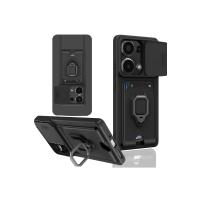 Newface Xiaomi Redmi Note 13 Pro 5G Kılıf Zuma Kartvizitli Yüzüklü Silikon - Siyah