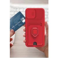 Newface Xiaomi Redmi Note 13 Pro 5G Kılıf Zuma Kartvizitli Yüzüklü Silikon - Lila