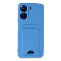 Newface Xiaomi Redmi 13C Kılıf Kelvin Kartvizitli Silikon - Mavi