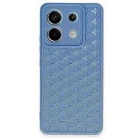 Newface Xiaomi Redmi Note 13 Pro 5G Kılıf Petek Silikon Kapak - Mavi
