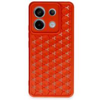 Newface Xiaomi Redmi Note 13 Pro 5G Kılıf Petek Silikon Kapak - Kırmızı