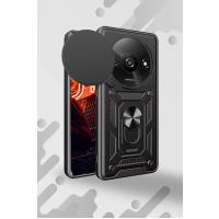 Newface Xiaomi Redmi A3 4G Kılıf Pars Lens Yüzüklü Silikon - Lacivert