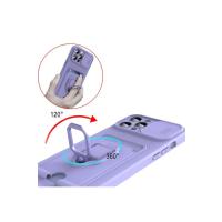 Newface Xiaomi Mİ 11 Lite Kılıf Zuma Kartvizitli Yüzüklü Silikon - Lacivert