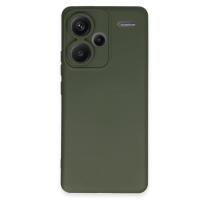 Newface Xiaomi Redmi Note 13 Pro Plus Kılıf Nano içi Kadife Silikon - Koyu Yeşil