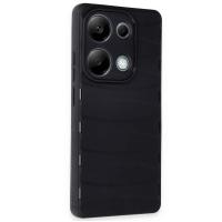 Newface Xiaomi Redmi Note 13 Pro 4G Kılıf Bibercas Silikon Kapak - Siyah