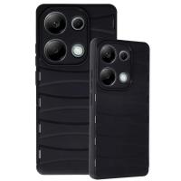 Newface Xiaomi Redmi Note 13 Pro 4G Kılıf Bibercas Silikon Kapak - Siyah