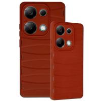 Newface Xiaomi Redmi Note 13 Pro 4G Kılıf Bibercas Silikon Kapak - Kırmızı
