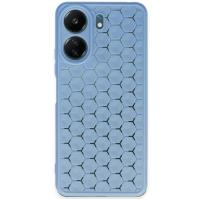 Newface Xiaomi Redmi 13C Kılıf Petek Silikon Kapak - Mavi