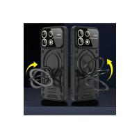 Newface Xiaomi Redmi 13 4G Kılıf Joy Lens Standlı Kapak - Kırmızı