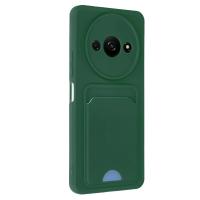 Newface Xiaomi Redmi A3 4G Kılıf Kelvin Kartvizitli Silikon - Koyu Yeşil