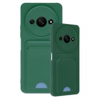 Newface Xiaomi Redmi A3 4G Kılıf Kelvin Kartvizitli Silikon - Koyu Yeşil