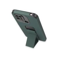 Newface Xiaomi Redmi 10C Kılıf Mega Standlı Silikon - Yeşil