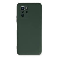 Newface Xiaomi Poco X3 GT Kılıf Nano içi Kadife Silikon - Koyu Yeşil