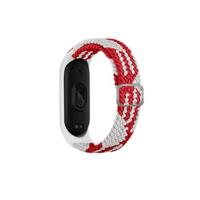 Newface Xiaomi Mi Band 6 Star Kordon - Beyaz-Kırmızı