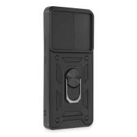 Newface Xiaomi Mi 12T Pro Kılıf Pars Lens Yüzüklü Silikon - Siyah