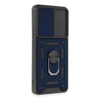 Newface Xiaomi Mi 12T Pro Kılıf Pars Lens Yüzüklü Silikon - Lacivert