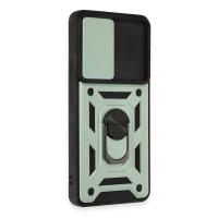 Newface Xiaomi Mi 12T Pro Kılıf Pars Lens Yüzüklü Silikon - Yeşil