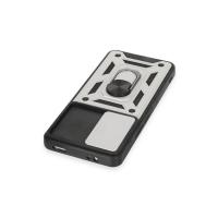 Newface Xiaomi Mi 12T Pro Kılıf Pars Lens Yüzüklü Silikon - Gümüş