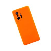 Newface Xiaomi Mi 11T Pro Kılıf Nano içi Kadife Silikon - Turuncu