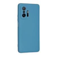 Newface Xiaomi Mi 11T Pro Kılıf Nano içi Kadife Silikon - Mavi