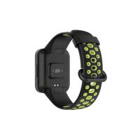 Newface Xiaomi Redmi Watch 2 Spor Delikli Kordon - Siyah-Yeşil