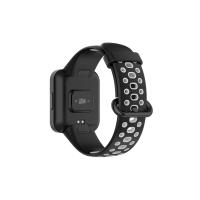 Newface Xiaomi Redmi Watch 2 Spor Delikli Kordon - Siyah-Gri