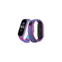 Newface Xiaomi Mi Band 6 Spor Delikli Kordon - Mor-Mavi