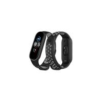 Newface Xiaomi Mi Band 7 Spor Delikli Kordon - Siyah-Gri