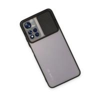 Newface Xiaomi Redmi Note 11 Pro Plus 5G Kılıf Palm Buzlu Kamera Sürgülü Silikon - Siyah