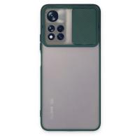 Newface Xiaomi Redmi Note 11 Pro Plus 5G Kılıf Palm Buzlu Kamera Sürgülü Silikon - Yeşil