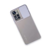 Newface Xiaomi Redmi Note 11 Pro Plus 5G Kılıf Palm Buzlu Kamera Sürgülü Silikon - Lila