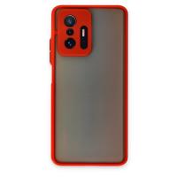 Newface Xiaomi Mi 11T Pro Kılıf Montreal Silikon Kapak - Kırmızı