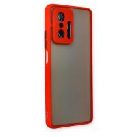 Newface Xiaomi Mi 11T Pro Kılıf Montreal Silikon Kapak - Kırmızı