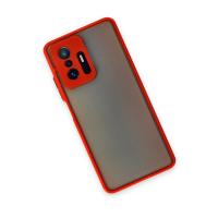 Newface Xiaomi Mi 11T Pro Kılıf Montreal Silikon Kapak - Kırmızı