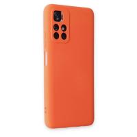 Newface Xiaomi Redmi Note 11T Kılıf Nano içi Kadife Silikon - Turuncu