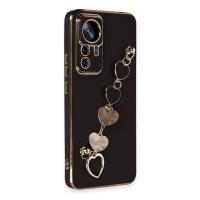 Newface Xiaomi Mi 12T Pro Kılıf Esila Silikon - Siyah