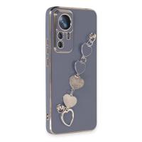 Newface Xiaomi Mi 12T Pro Kılıf Esila Silikon - Gri