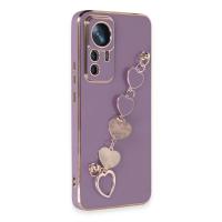 Newface Xiaomi Mi 12T Pro Kılıf Esila Silikon - Mor