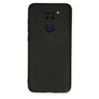 Newface Xiaomi Redmi Note 9 Kılıf Nano içi Kadife Silikon - Siyah