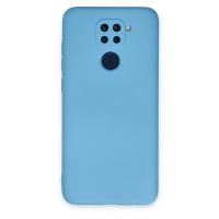 Newface Xiaomi Redmi Note 9 Kılıf Nano içi Kadife Silikon - Mavi