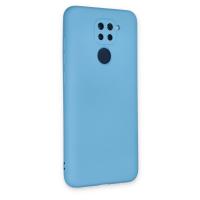 Newface Xiaomi Redmi Note 9 Kılıf Nano içi Kadife Silikon - Mavi