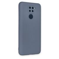 Newface Xiaomi Redmi Note 9 Kılıf Nano içi Kadife Silikon - Gri