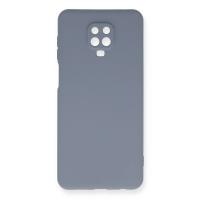 Newface Xiaomi Redmi Note 9 Pro Kılıf Nano içi Kadife Silikon - Gri